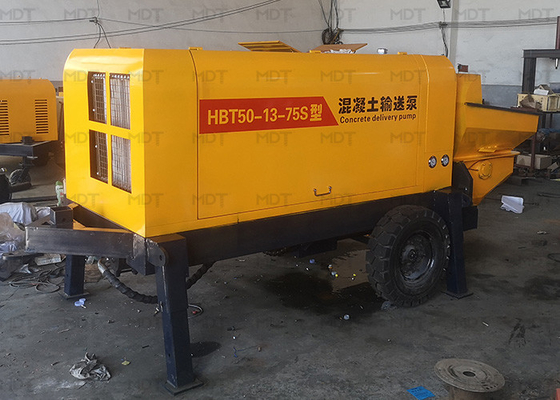 Przenośna mieszarka do betonu MDT-50 55KW Mały rozmiar Żółty kolor
