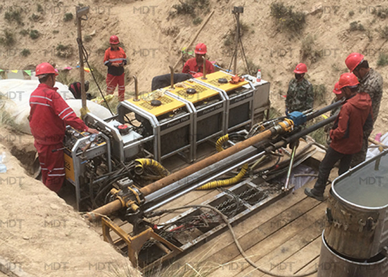 600m głębokości Wielozadaniowa wiertnica hydrauliczna Rdzeń próbki wiertnicy